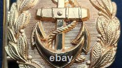 8963? German Navy Kriegsmarine officer parade belt buckle gold WW2 Dolchkoppel
