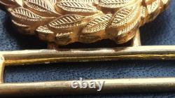 8963? German Navy Kriegsmarine officer parade belt buckle gold WW2 Dolchkoppel