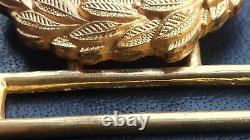 8963? German Navy Kriegsmarine officer parade belt buckle gold WW2 Dolchkoppel