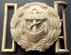 9140 German Navy Kriegsmarine officer parade belt buckle gold WW2 Dolchkoppel
