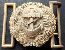 9140? German Navy Kriegsmarine officer parade belt buckle gold WW2 Dolchkoppel