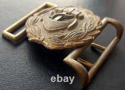 9140? German Navy Kriegsmarine officer parade belt buckle gold WW2 Dolchkoppel