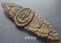 9277? German Kriegsmarine Naval Combat Clasp post WW2 1957 pattern maker ST&L