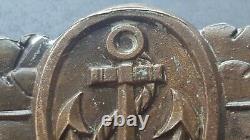 9277? German Kriegsmarine Naval Combat Clasp post WW2 1957 pattern maker ST&L