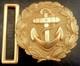 9683? German Navy Kriegsmarine officer parade belt buckle gold WW2 Dolchkoppel