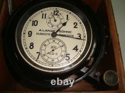 A. LANGE & SOHNE Marine-Chronometer Kaliber 48 Kriegsmarine Glashutte WWII U-Boat