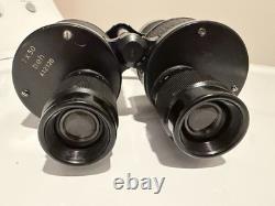 A PAIR OF LEITZ BEH GERMAN WW2 KRIEGSMARINE U-BOAT BINOCULARS 7x50