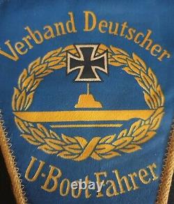 A World War-II German Navy (Kriegsmarine) U-Boot Crew Veteran's Pennant & Badge