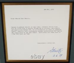 Admiral Karl Donitz German U-boat Commander WW2 Signed End of War Letter Display Admiral Karl Donitz German U-boat Commander WW2 Signed End of War Letter Display