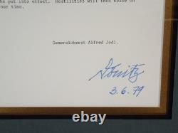 Admiral Karl Donitz German U-boat Commander WW2 Signed End of War Letter Display