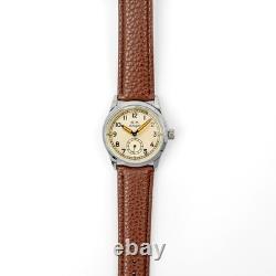 Ailager Kriegsmarine Service Watch WW2 Style Silver Dial Dual Quartz Movement