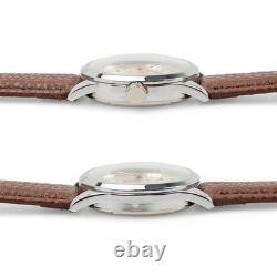 Ailager Kriegsmarine Service Watch WW2 Style Silver Dial Dual Quartz Movement