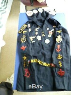Authentic German WW 2 Kriegsmarine Tunic, Patches, Medals VET Bring Back