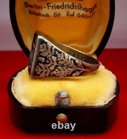 Authentic WW2 German 1942 Navy Kriegsmarine U-boat war convoy Wolfpack Ring