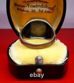 Authentic WW2 German 1942 Navy Kriegsmarine U-boat war convoy Wolfpack Ring