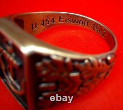 Authentic WW2 German 1942 Navy Kriegsmarine U-boat war convoy Wolfpack Ring