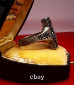 Authentic WW2 German 1944 Navy Kriegsmarine U-boat war convoy Wolfpack Ring