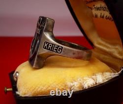 Authentic WW2 German 1944 Navy Kriegsmarine U-boat war convoy Wolfpack Ring