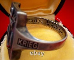 Authentic WW2 German 1944 Navy Kriegsmarine U-boat war convoy Wolfpack Ring