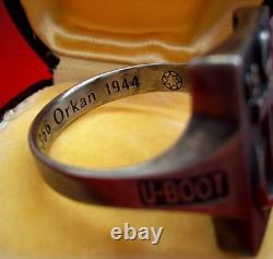 Authentic WW2 German 1944 Navy Kriegsmarine U-boat war convoy Wolfpack Ring