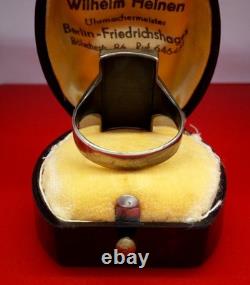 Authentic WW2 German 1944 Navy Kriegsmarine U-boat war convoy Wolfpack Ring