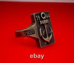 Authentic WW2 German 1944 Navy Kriegsmarine U-boat war convoy Wolfpack Ring