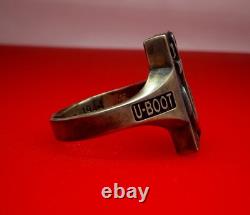 Authentic WW2 German 1944 Navy Kriegsmarine U-boat war convoy Wolfpack Ring