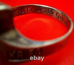 Authentic WW2 German 1944 Navy Kriegsmarine U-boat war convoy Wolfpack Ring