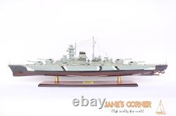 BISMARCK BATTLE SHIP 100cm (39.3) WOODEN MODEL SHIP High quality