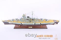 BISMARCK BATTLE SHIP 100cm (39.3) WOODEN MODEL SHIP High quality