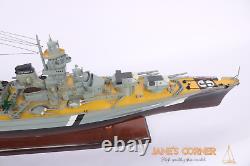 BISMARCK BATTLE SHIP 100cm (39.3) WOODEN MODEL SHIP High quality