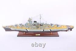 BISMARCK BATTLE SHIP 100cm (39.3) WOODEN MODEL SHIP High quality