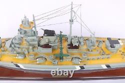 BISMARCK BATTLE SHIP 100cm (39.3) WOODEN MODEL SHIP High quality