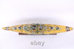 BISMARCK BATTLE SHIP 100cm (39.3) WOODEN MODEL SHIP High quality