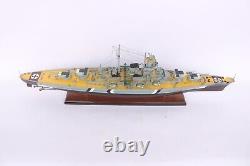 BISMARCK BATTLE SHIP 100cm (39.3) WOODEN MODEL SHIP High quality