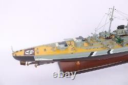 BISMARCK BATTLE SHIP 100cm (39.3) WOODEN MODEL SHIP High quality