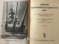 Book 1941 German navy Jahrbuch Deutschen Kriegsmarine WW2