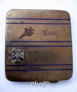 Cigarette Case Uboot German U96 Kriegsmarine Uboat WW2 Rare