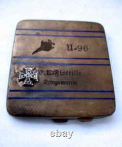 Cigarette Case Uboot German U96 Kriegsmarine Uboat WW2 Rare