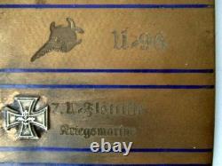Cigarette Case Uboot German U96 Kriegsmarine Uboat WW2 Rare