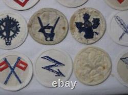 Collection of 53 WW2 German Navy Kriegsmarine Rank Trade Patches