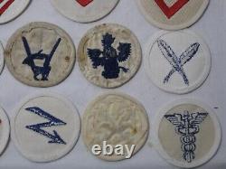 Collection of 53 WW2 German Navy Kriegsmarine Rank Trade Patches