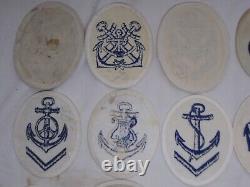 Collection of 53 WW2 German Navy Kriegsmarine Rank Trade Patches