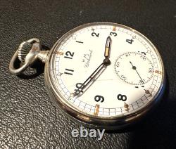 Cortebert K. M German Navy Kriegs Marine WW2 Pocket Watch 1940s 50 mm