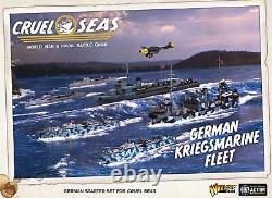 Cruel Seas German Kriegsmarine Fleet 1300 WWII Naval Military Wargaming Plas