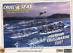 Cruel Seas German Kriegsmarine Fleet 1300 WWII Naval Military Wargaming Plas