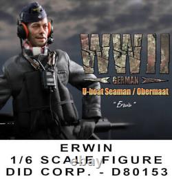 DID 1/6 Scale Wwii German Erwin Figure U-boat Seaman / Obermaat D80153