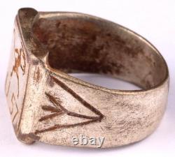 Devil with fire U-boat WW2 German ring U57 naval submarine U-Boot Kriegsmarine