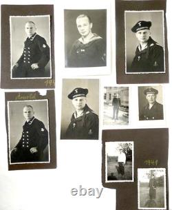Drittes Reich 13 Orig. Photographs of German Naval Officers Kriegsmarine, 1940's