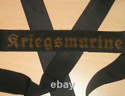 Early World War II German Navy (Kriegsmarine) Rating's Wire-weave Cap Tally Band